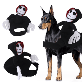 Halloween Costume Ghost Funny Dog Riding Costume Pet Costume (size: L)